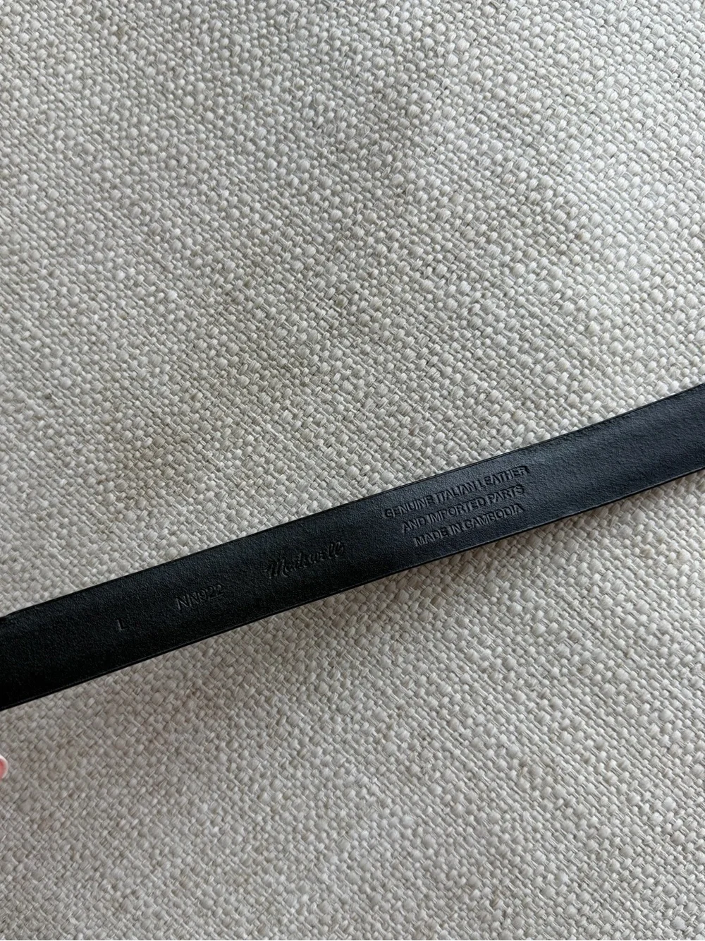 Madewell Triple Metal Keeper Belt